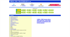 Desktop Screenshot of freeeslmaterials.com